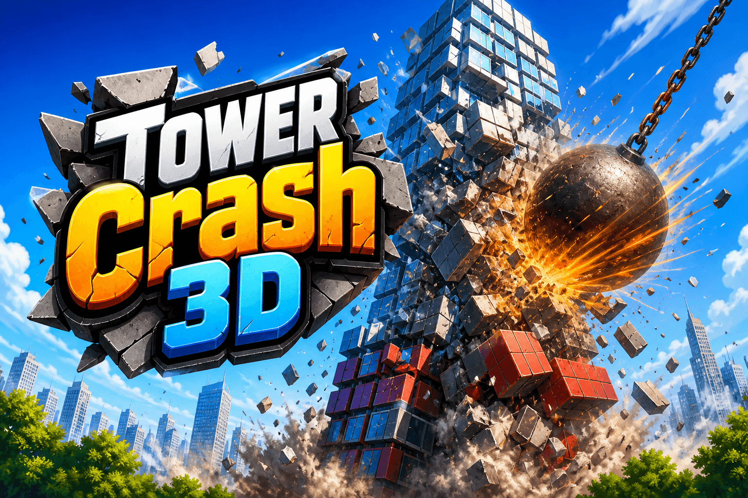 Tower Crash 3D logo